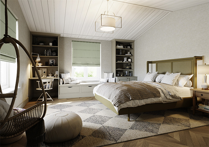 Carina, Pistachio - Roman Blind - Image 7